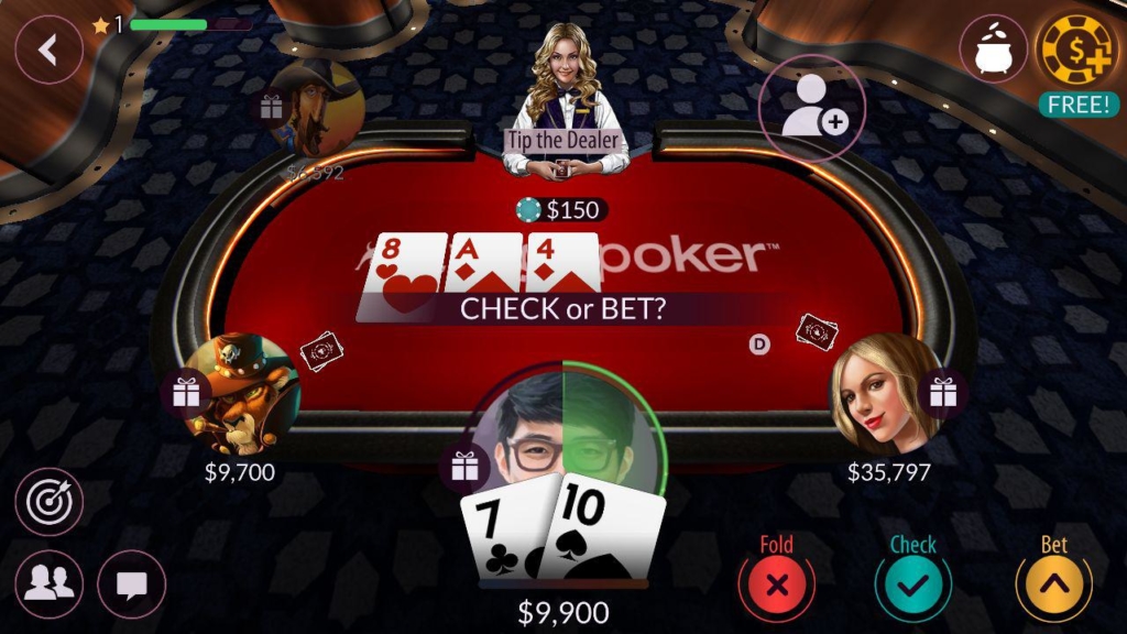 zynga poker mobile